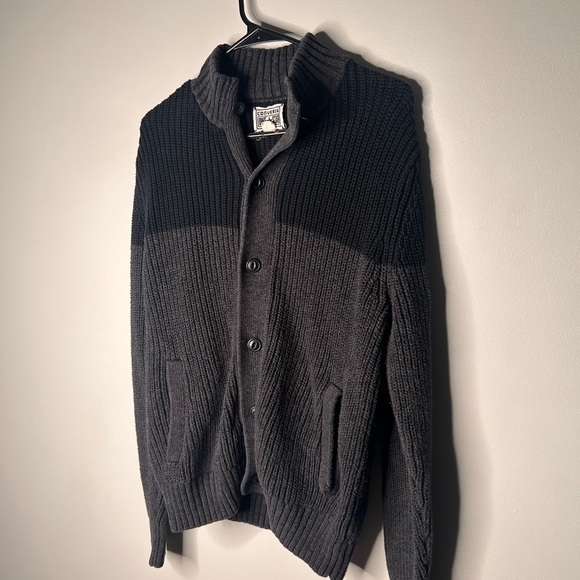 Vintage Converse Black Button Sweater Size Small - Picture 2 of 5